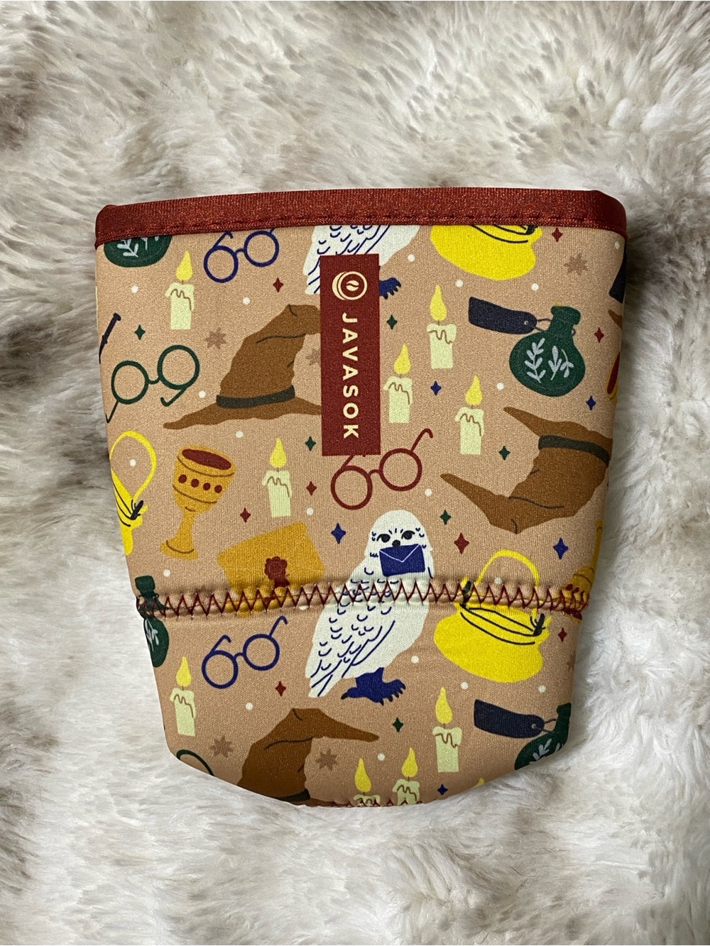 JavaSok Reusable Iced Coffee Sleeve | Harry Potter Inspired Magical Print